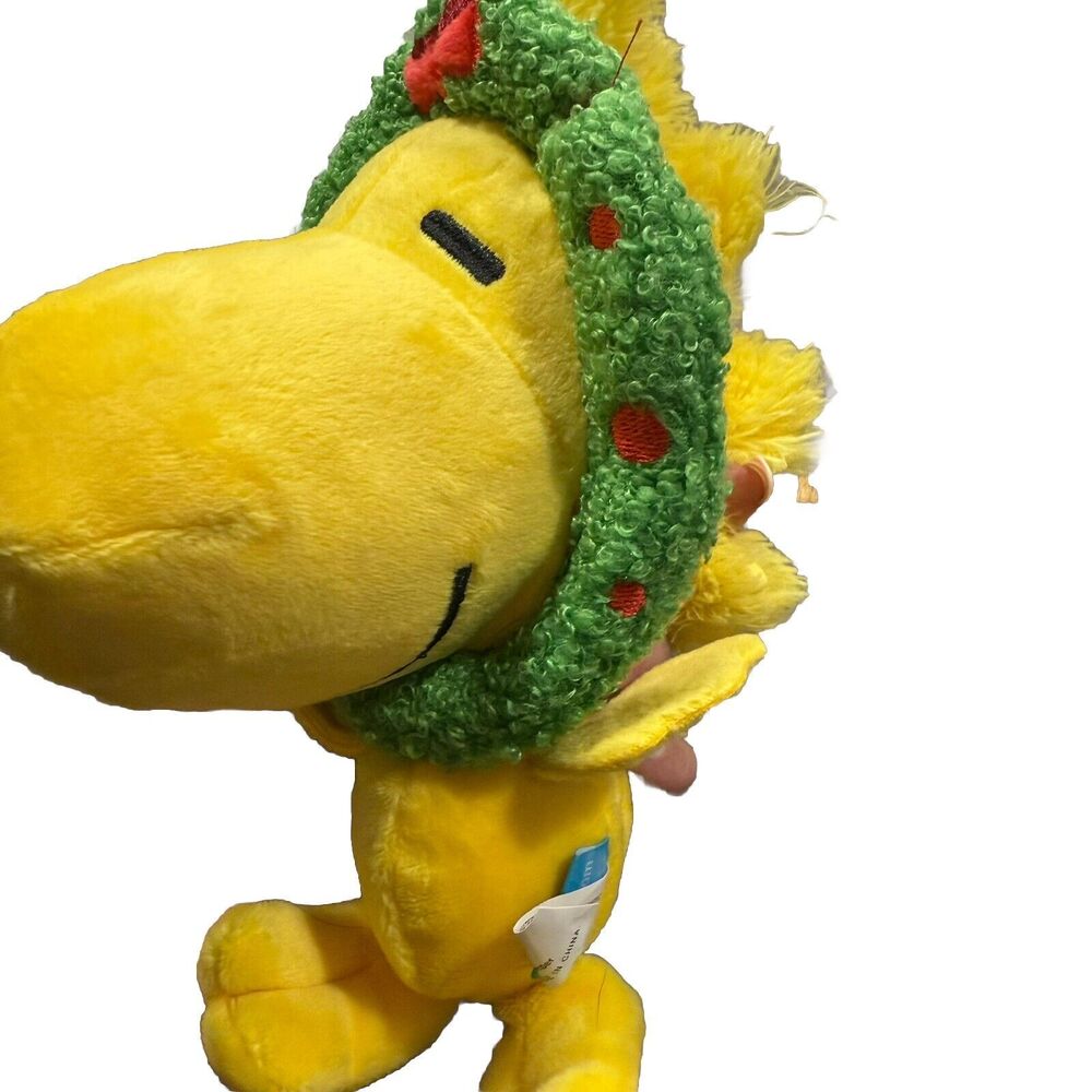 Bark Box Deck The Halls Woodstock Snoopy Peanuts Chew Squeaker Dog Toy Holiday - Picture 2 of 5